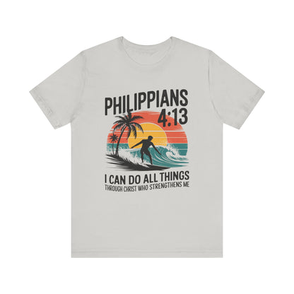 Philippians 4:13 surf shirt